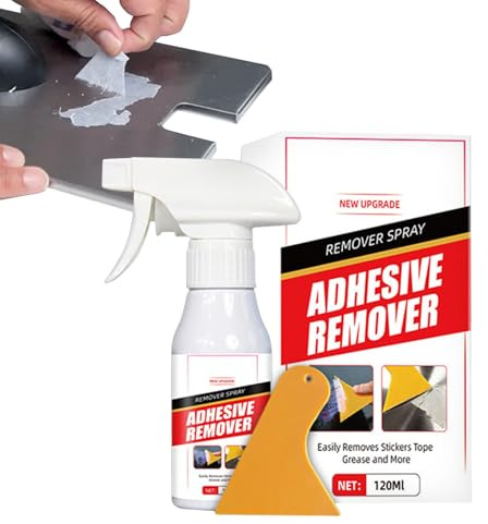 WJnflQN Klebstoffentferner | 120ml Entfernungsspray für Klebereste | Aufkleberentferner Spray für Autos - Für Etiketten Aufkleber Autoscheiben Böden