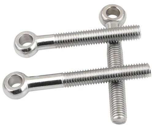 Tornillo Con Argolla M5 M6 M8 304 Perno de enlace anillo acero inoxidable Ojo pez Tornillo con orificio deslizante vivo(M8x45mm(2PCS))