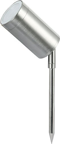 UKEW Modern GU10 Ground Spike Lamp - Stylish IP65 Waterproof Walkway Garden LED Lights Fitting - Outdoor Tree Lighting for Patios Pathways Coastal Areas Streets