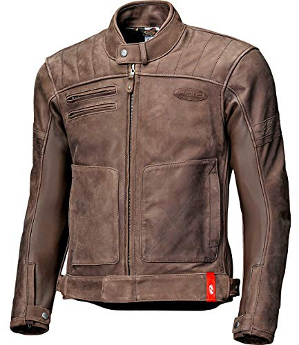 Held Hot Rock Motorrad Lederjacke, braun, 50 | Belüftungssystem