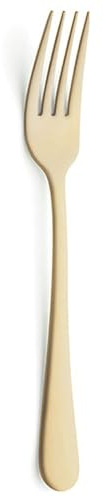 AMEFA AUSTIN DORADO – Set 12 Tenedores + 12 Cucharas Café Acero Inoxidable | 20,7 cm | Color Dorado | Apto Lavavajillas