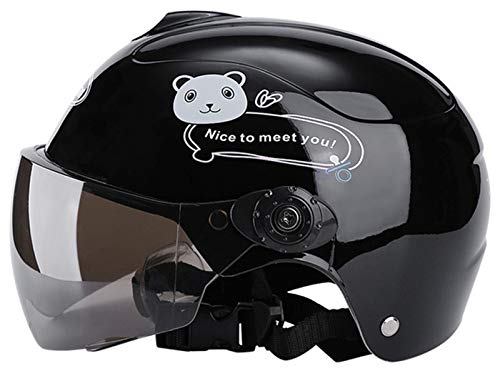 Balscw Kinderfahrradhelm Halbhelme Motorradhelm Fahrradhelm Rollerhelm Mädchen Für Mountainbike Inliner Skaterhelm BMX Scooter Jungen Bike Helmet Sicherer Mit Sonnenblende