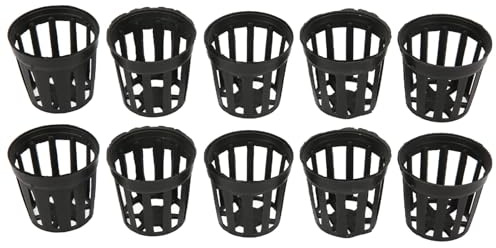 Tnfeeon Black Basket Fish, Excellent Drainage Performance Plastic Materials Aquarium Water Planting Basket for Planting(S)