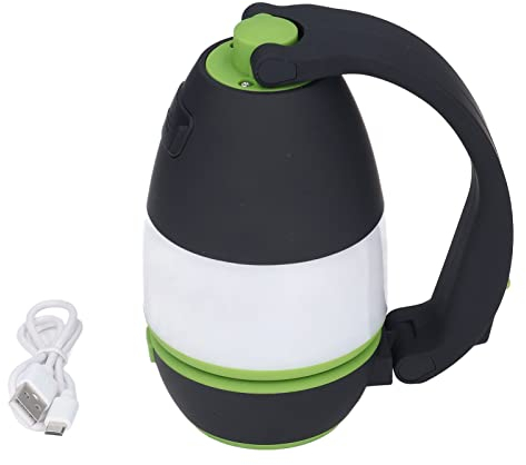 Lanterna da Campeggio, Lampada da Campeggio Ricaricabile USB Multifunzionale Lampada da Tavolo Regolabile Torcia di Emergenza Portatile Power Bank per Interruzioni di Corrente All'aperto Forniture per