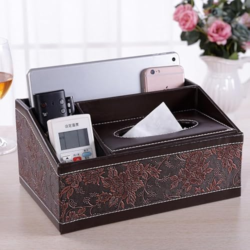 Moderne multifunktionale Taschentuchbox, wasserdicht, rechteckig, eleganter und stilvoller Serviettenhalter für Zuhause, Büro, Auto, Restaurant-Dekor (B)