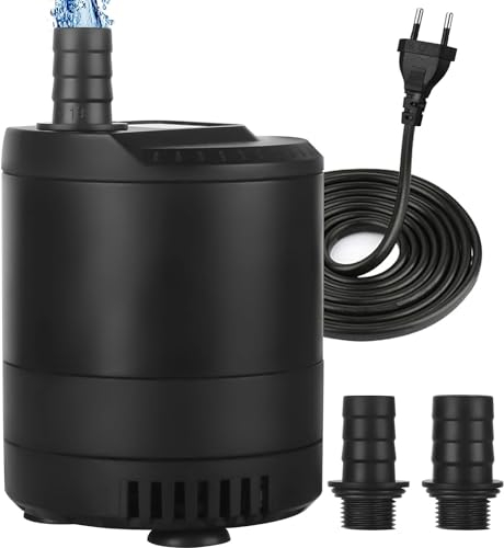 Pompa Subacquea 35W 2200L/H, Pompa Acqua Ultra Silenziosa per Acquario e Laghetti con Cavo 2,5 m e Interruttore Regolabile