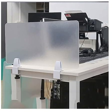 Acryl-Schreibtisch-Paneel für Büro und Klassenzimmer, Klemme, transparent, Schreibtisch-Trennwand für Studenten, 30 x 80 cm