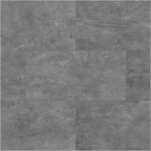 HORI Klick Hartvinylboden Rigid SPC Steinfliese Fliesenoptik - Klick-Vinyl mit Trittschalldämmung - schwimmende Verlegung - 91,5 x 47,4 x 0,6 cm - 1,736 m² - 4 Dielen
