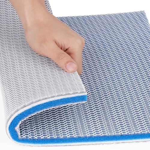 Borlech Aquarium-Filter-Medien-Schwamm-Pad, mehrschichtige Schaumstoff-Filterwatte für Aquariumfilter, Zubehör (40 x 30 x 1,5 cm)