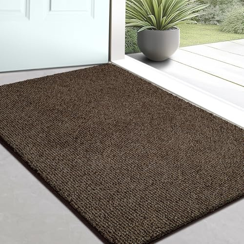 DOMUSTEX Zerbino Interno 50 x 80 cm, Tappeto Antiscivolo e Lavabile in Lavatrice, Tappetino d'Ingresso Assorbenti per Cane, Corridoio, Bagno, Cucina