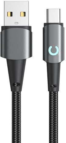 USB C Kabel 2M USB Typ C Handy Ladekabel USB C Schnellladekabel Nylon USB auf USB C Kabel für Samsung Galaxy S23 S22 S24 A13 A42 A54 PS5 iPhone 15 16 17 Pro Max iPad Sony Switch Pixel CarPlay