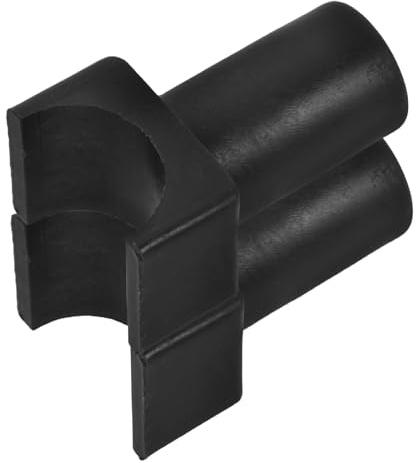 PartyKindom 2pcs Black Plastic U-Shaped Wheelchair Seat Rail Guides Replacement Parts for Transport Chairs, Detachable Sliding Rail Supports for Wheelchair Accessories