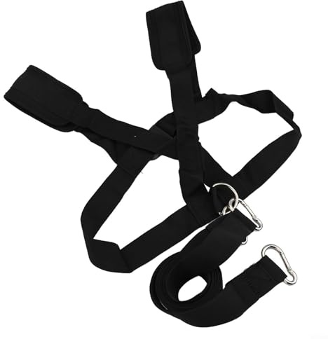 Cinturón de resistencia con arnés de trineo, para ejercicio, fútbol, correr, entrenamiento de cuerda, correas de tracción con rodamiento de peso, equipo de entrenamiento