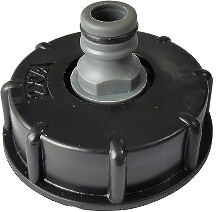 IBC Tank Adapter Plastic Hose Tap Connector S60X6 Coarse Threaded Cap to 1/2 Water Butt Tap Adapter for IBC Ton Valve