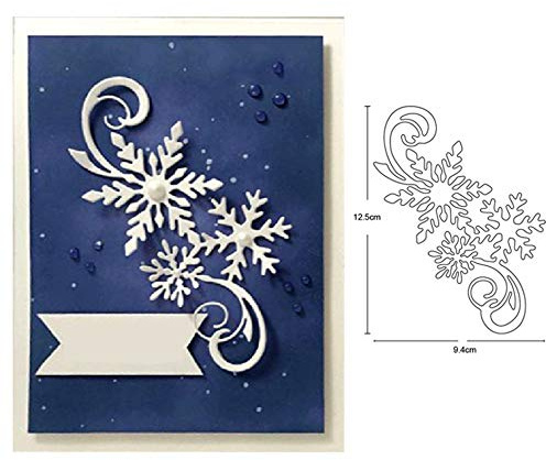 Schneeflocken-Metall-Stanzformen, Frohe Weihnachten, Schnee-Blume, Rand, Stanzschablonen, DIY, Scrapbooking, Album, dekorative Prägeschablonen für Kartenherstellung