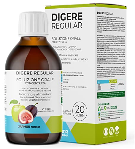 Lassativo Naturale Per Stitichezza 200 ml - Delicato Non Crea Dolori Addominali - Sollievo dalla Costipazione, Ammorbidente per Feci - Prugna, Finocchio, Tamarindo, Mela Verde, Ribes Nero