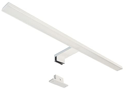 max K O M F O R T LED Spiegelleuchte Bad 60cm IP44 – Elegante Aufbauleuchte für Badezimmerspiegel – 750lm, 4000K Neutralweiß, 8W – Stilvolles Lichtdesign in Weiß