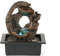 Crovida Waterfall Tabletop Fountain Indoor, Water Feature with Color Light Feng Shui Home Accessories for Living Room Office Bedroom Yoga Decor