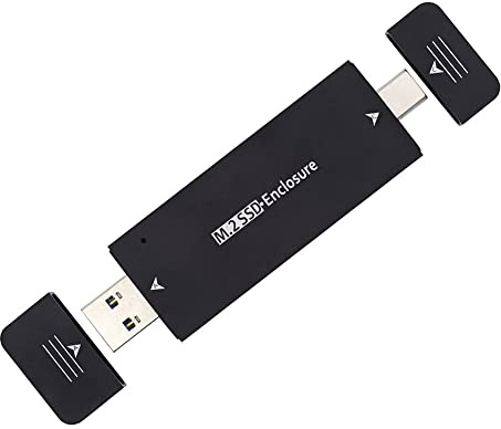 cablecc Combo Typ-C & USB 3.0 auf NVME M-Key M.2 NGFF SATA SSD PCBA Gehäuse 2230/2242 mm Adapter RTL9210B Chipsatz