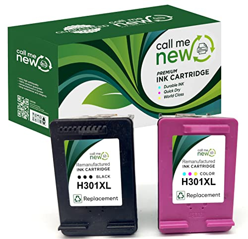 callmenew DRUCKER Tinte PATRONE 301XL Remanufactured kompatibel für HP 301 XL Envy 4500 5530 4504 4502 Deskjet 2540 2544 2549 3050 Officejet 4630 4632 2620 (ohne Füllstandsanzeige)