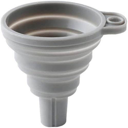 Sub-Mini Portable Telescopic Folding Long Neck Collapsible Liquid Dispensing Funnel Kitchen Gadgets Household Utensils Funnelgrey Clever