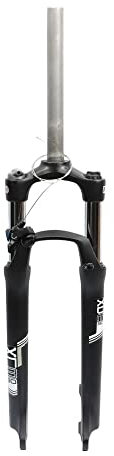 DONGLING Forcella MTB MTB Mountain Bike Forcella Anteriore 26/27.5/29 Pollici Corsa 100mm Filo di Spalla Molla della Bicicletta Forcelle A Disco Parti di Montagna Forcelle Rigide MTB(29 inch Black)