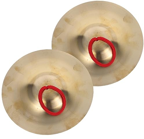 Yardwe Platillos De Mano De Metal Para Niños 15 Cm, Instrumento De Percusión Pequeño, Accesorio Para Baile y Juguetes Musicales Infantiles