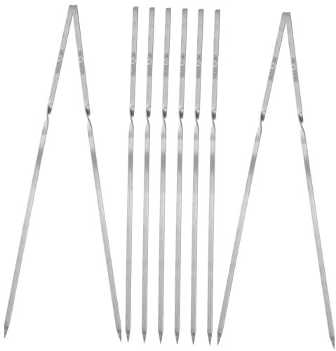 UKCOCO 10pezzi Spiedini in Per Grigliare Spiedini Per Carne e Verdure Per Barbecue All Per Kebab e Barbecue