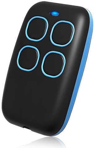 Télécommande Portail Universelle 4 en 1, Multifréquence 433 MHz Telecommande Garage Universelle Compatible avec FAAC, Nice & Plus Télécommande Porte Garage Programmable 30m Portée