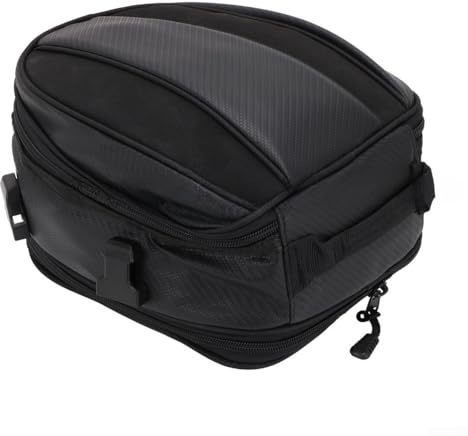 Bolsa de almacenamiento trasera impermeable de gran capacidad para bicicleta eléctrica con cubierta de lluvia, color negro