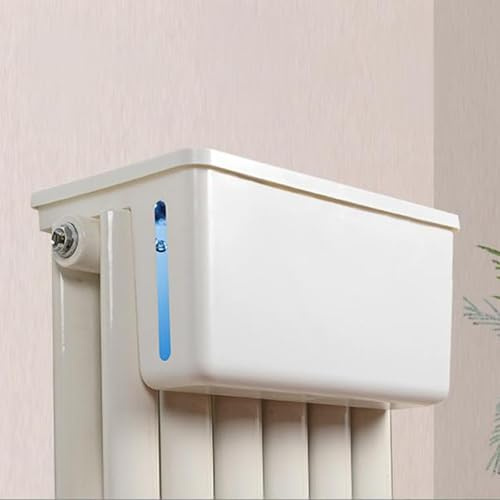 Umidificatore Termosifoni, Vaporizzatore A Vapore Delicato Ad Alta Capacità, Livello Dell'acqua Visibile E Trasparente, Risparmio Energetico(White2,4L)