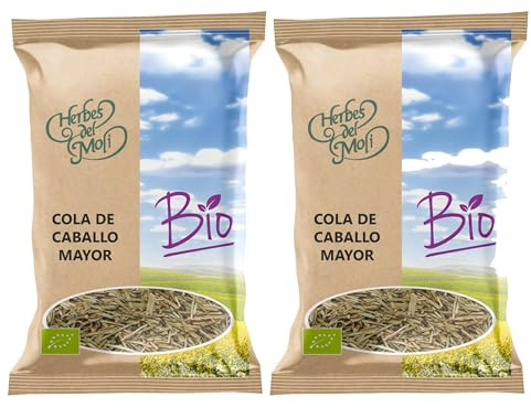 Pack 2 x Cola de Caballo Planta Bio Herbes del Molí 30 g (60 g) | Planta ecológica para infusión | Tisana herbal suave sin cafeína para el día a día