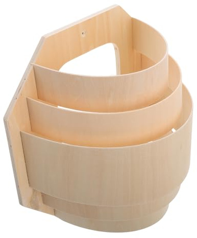 ASAKKURA Holz Lampenschirm für Saunalampen mit Hoher Hitzebeständigkeit und Bruchsicherem Schutz für Saunaräume in Khakifarbenem Leichtem Design