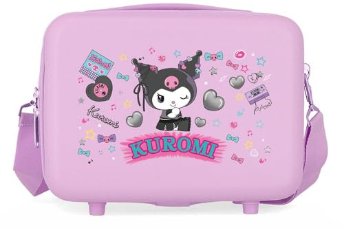 Sanrio Kuromi Retro Pop Nececer Adaptable Lila 29x21x15 cm Rígido ABS 9,1L 0,8 kgs