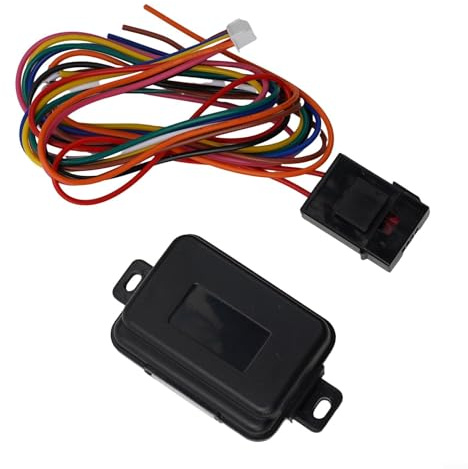 Módulo plegable de espejo retrovisor lateral automático con bloqueo inteligente y función de desbloqueo para coches de 12 V, color negro, kit de fácil instalación