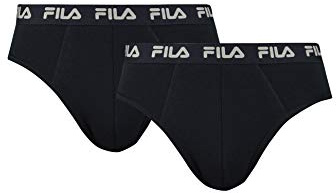 Fila Herren Slips 2-stück FU5003/2 Man Brief 200 L, 200 Black, L, FU5003/2