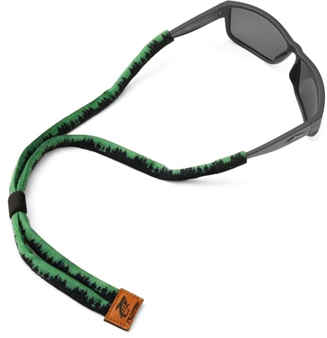 Pilotfish Premium Cotton Eyewear Retainer Sunglass Strap - Multiple Design Options - Soft & Durable Sunglass Holder Wilderness
