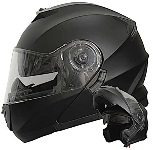 Klapphelm Motorradhelm RALLOX 160 matt schwarz Größe L Sturzhelm Helm Rollerhelm