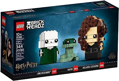 LEGO® 40496 BrickHeadz™, Harry Potter™, Voldemort™, con Nagini y Bellatrix