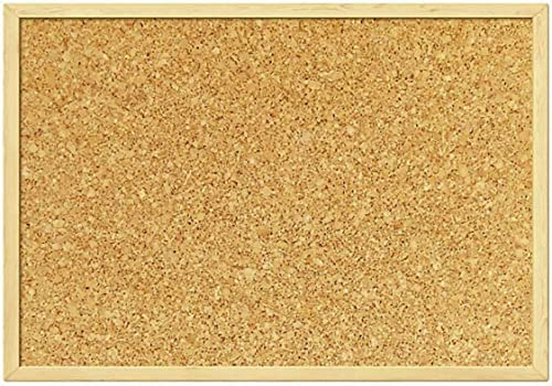 Pinnwände Korktafel KORKPLATTE HOLZ + PINS verschiedene Größen (50x70cm)