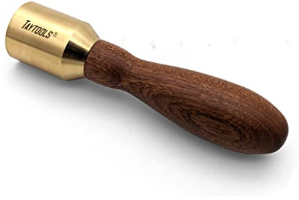 Taytools 777084, Brass Carving Mallet 12 OZ., Removeable Head, Hardwood Handle, Solid Brass Head