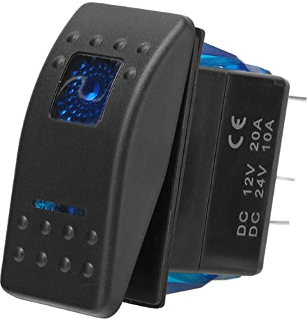 Interruttore a Levetta OnOff, Interruttore a Bilanciere Impermeabile Unipolare a Doppia Azione di Lunga Durata per Veicoli 12-24 V, Yacht, Camion, SUV