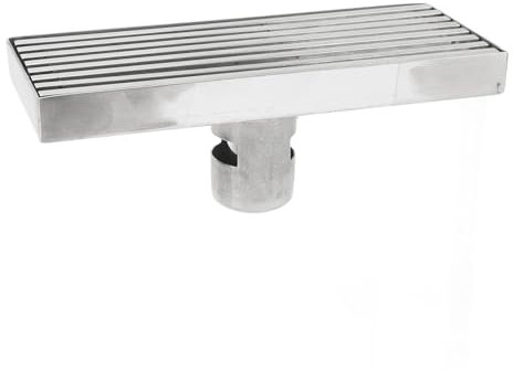 Sifone a Terra Lineare, Condotto della Doccia Rettangolare Progettata Alla Griglia da 50 Mm per Intasamento (Scarico medio)