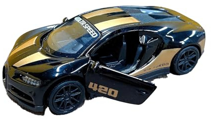 LGWJHCY Mini ToyCar Chiron Sports CarToy for Children Metal Cars Racer Die-Cast Car Hot Wheels Cars Models Gift Set Gift for Collectors Black