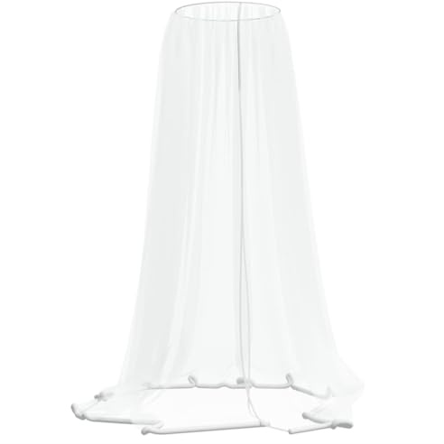 vidaXL ZANZARIERA PER OMBRELLONE 220 RETE BIANCA Φ300x230 CM Zanzariera PIEGHEVOLE