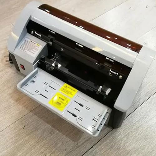 JOSBY 30–40 Stück/min elektrischer Papierschneider, 5–15 mm verstellbare Kante A4-Visitenkartenschneider, 90 mm x 54 mm Namenskartenschneider, kleine kommerzielle halbautomatische Bindemaschine