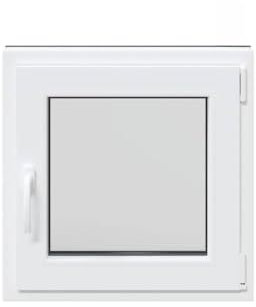 vidaXL Ventana de sótano RISOR 60x60 cm oscilobatiente DIN derecha