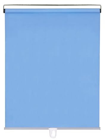 Einziehbare Verdunklungsrollos einstellbar Lichtsteuerung Rollos mit Saugnäpfen Integrität Vorhang Isolierung 32 150 cm breit für Zuhause/Büro/Türen/Fenster grau 32 x 150 cm (12,6 x 59 Zoll)