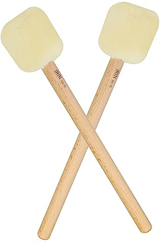 JOINPAYA 2 Piezas Baquetas de Bombo Baquetas de Fieltro para Batería para Principiantes y Profesionales Uso Actuaciones Escénicas y Práctica de Percusión