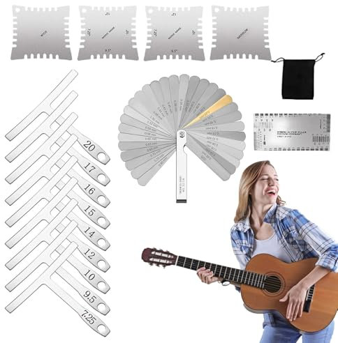 Medidor Acción Guitarra Preciso Y Portátil